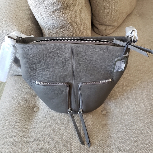 AllSaints Fetch Mink Grey Backpack NEW - Picture 8 of 16